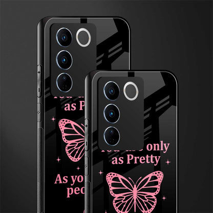 as pretty as you treat people back phone cover | glass case for vivo v27 pro 5g