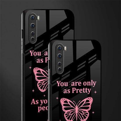 as pretty as you treat people glass case for oneplus nord ac2001 image-2