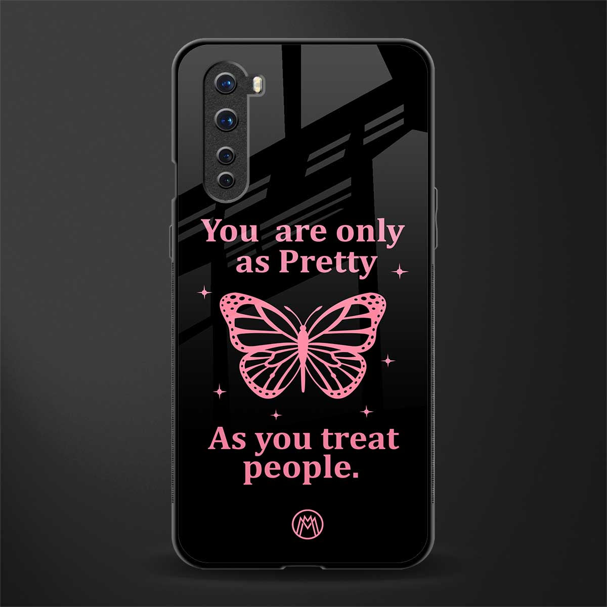 as pretty as you treat people glass case for oneplus nord ac2001 image