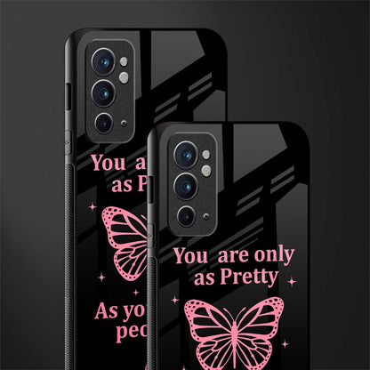as pretty as you treat people glass case for oneplus 9rt image-2