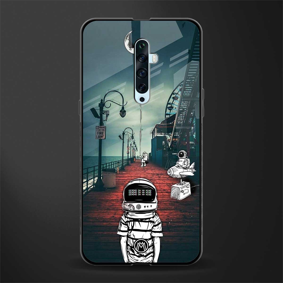 astronaut believer beach glass case for oppo reno 2f image