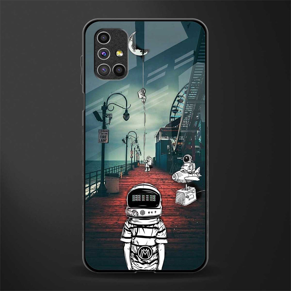 astronaut believer beach glass case for samsung galaxy m31s image