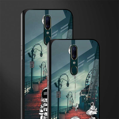 astronaut believer beach glass case for oppo f11 image-2