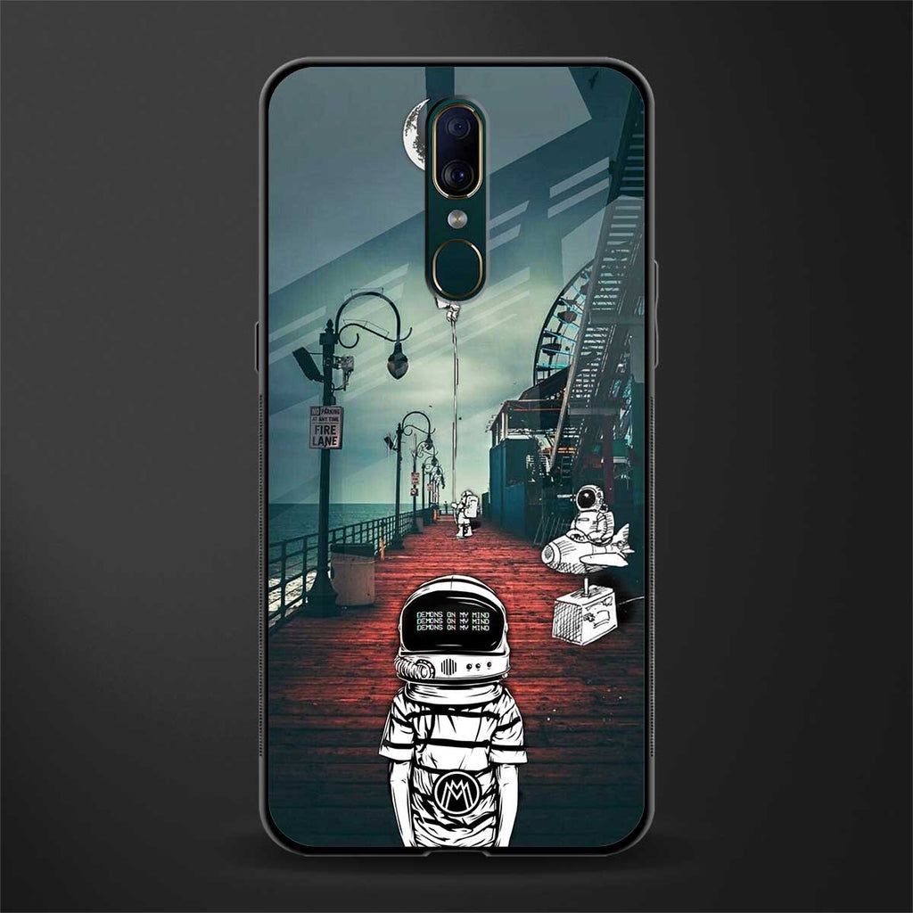 astronaut believer beach glass case for oppo f11 image