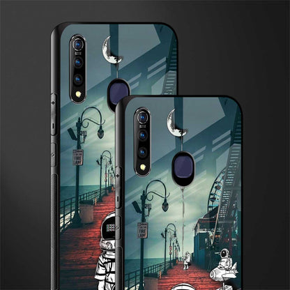 astronaut believer beach glass case for vivo z1 pro image-2