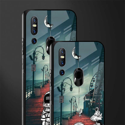 astronaut believer beach glass case for vivo v15 image-2