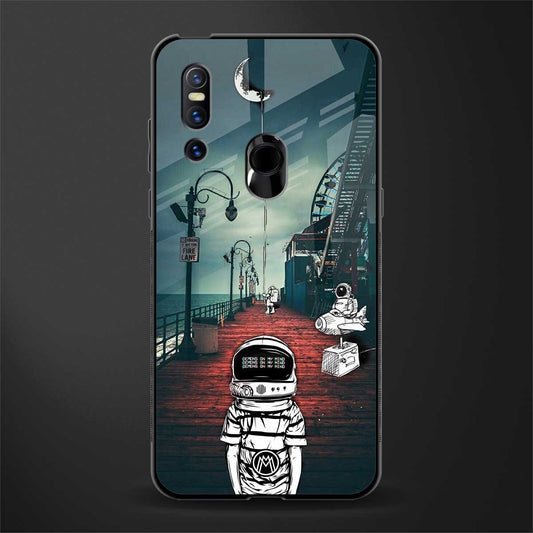 astronaut believer beach glass case for vivo v15 image