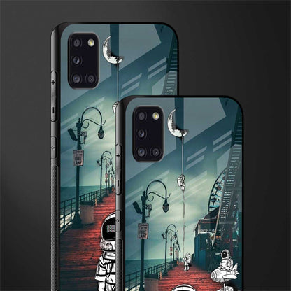 astronaut believer beach glass case for samsung galaxy a31 image-2