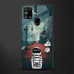 astronaut believer beach glass case for samsung galaxy f41 image