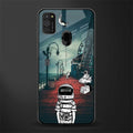 astronaut believer beach glass case for samsung galaxy m30s image
