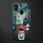 astronaut believer beach glass case for samsung galaxy m30s image