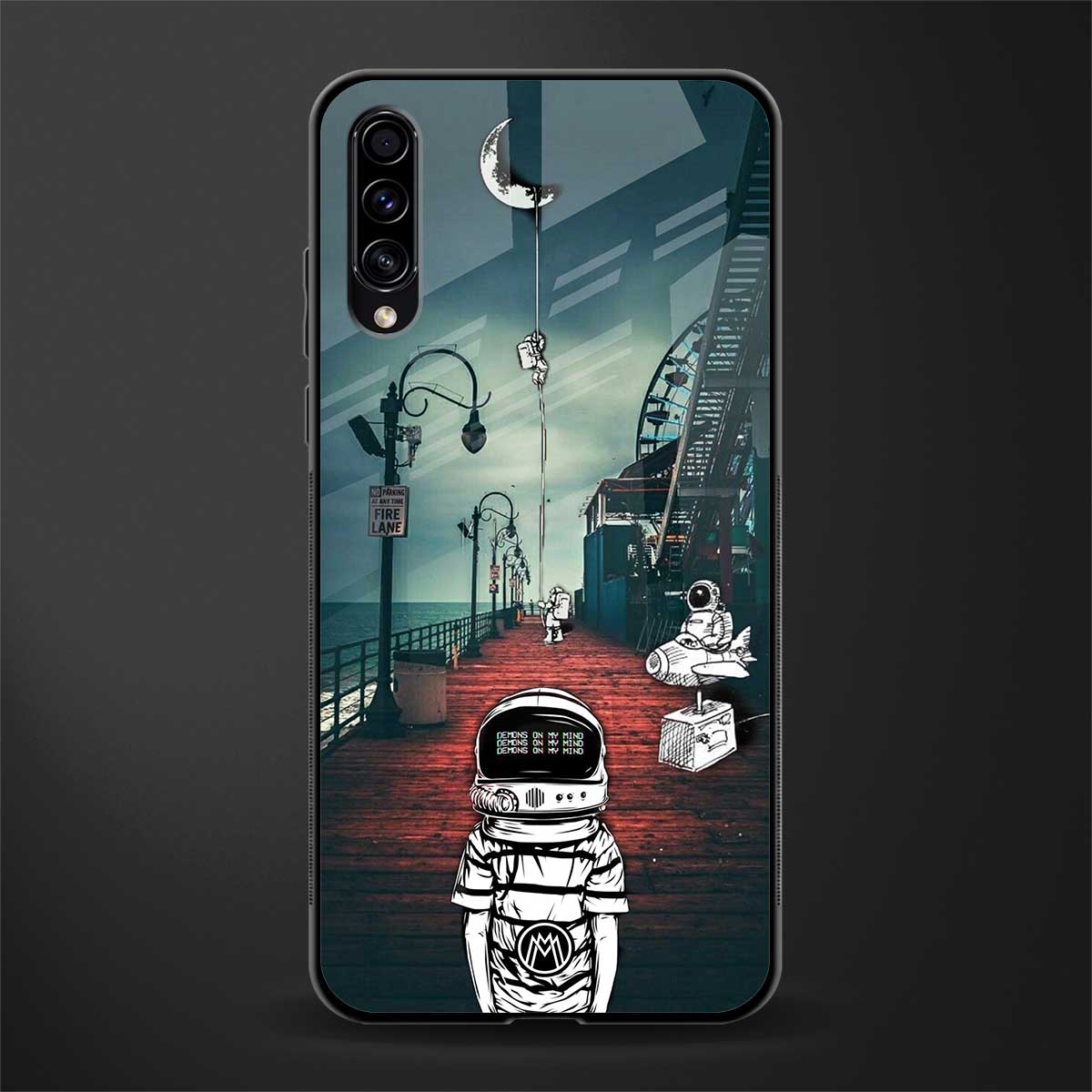 astronaut believer beach glass case for samsung galaxy a50 image