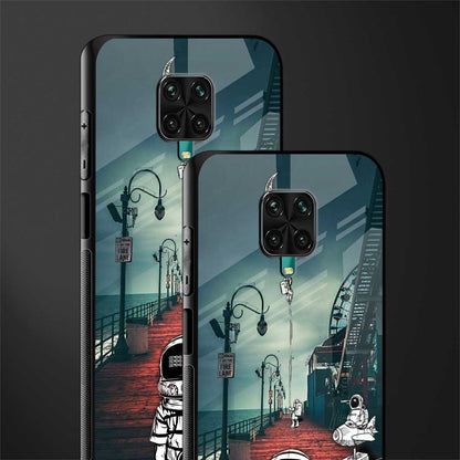astronaut believer beach glass case for redmi note 9 pro max image-2