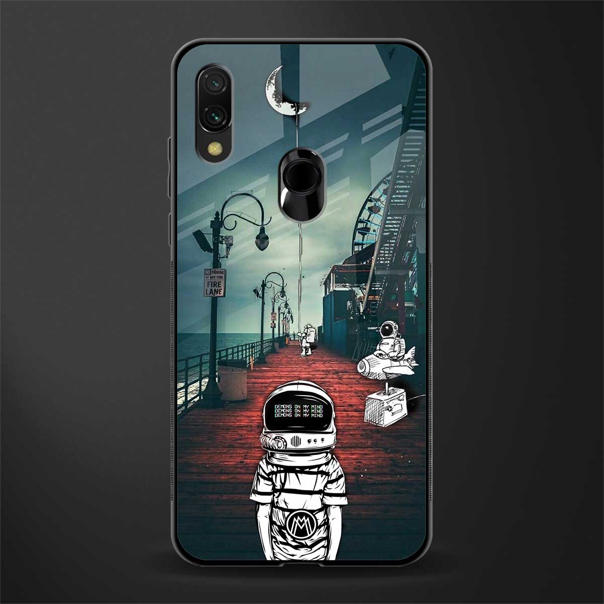 astronaut believer beach glass case for redmi note 7 image