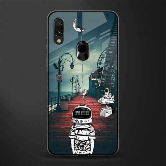 astronaut believer beach glass case for redmi note 7 image