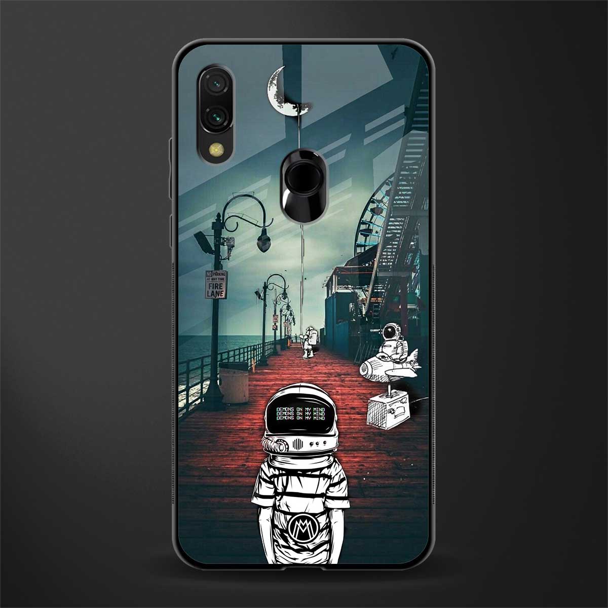 astronaut believer beach glass case for redmi 7redmi y3 image