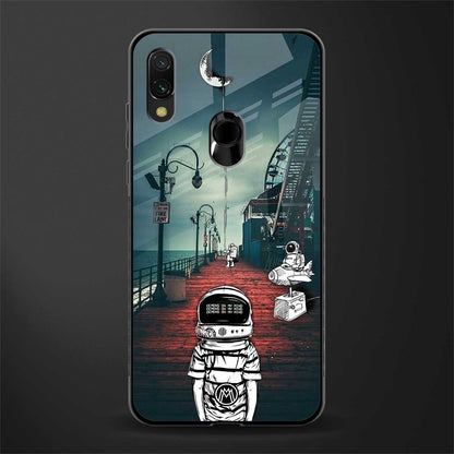 astronaut believer beach glass case for redmi y3 image
