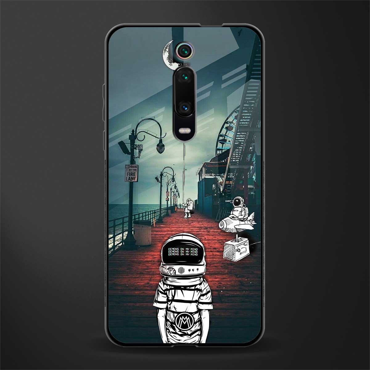 astronaut believer beach glass case for redmi k20 pro image