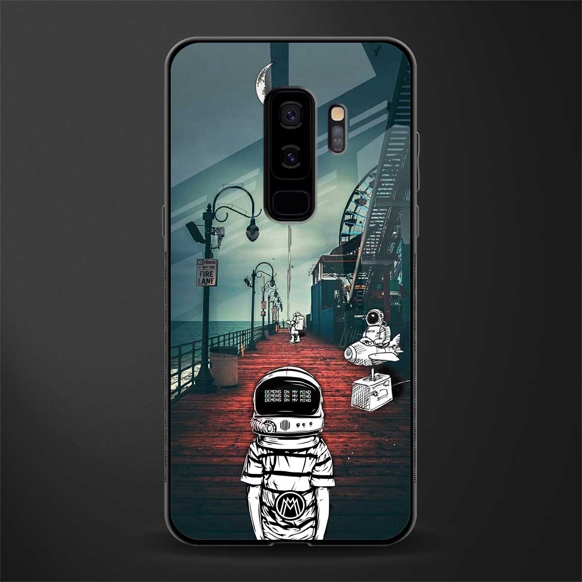 astronaut believer beach glass case for samsung galaxy s9 plus image