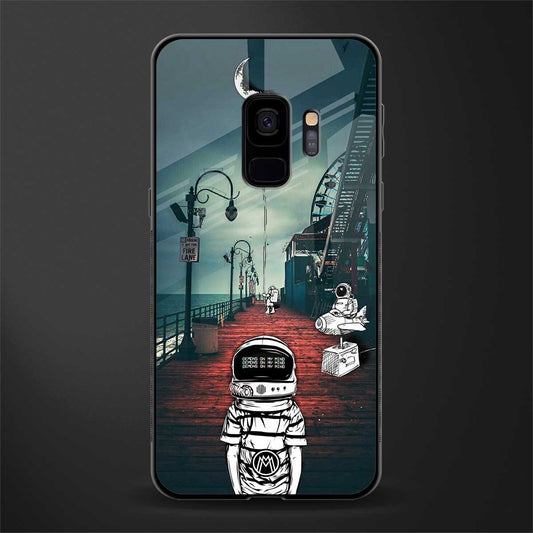astronaut believer beach glass case for samsung galaxy s9 image