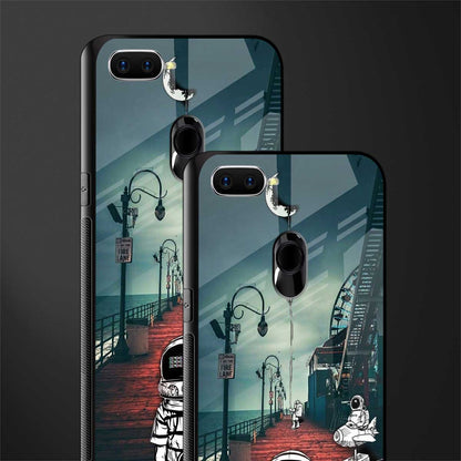 astronaut believer beach glass case for oppo a12 image-2