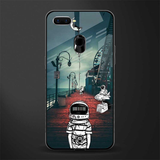 astronaut believer beach glass case for oppo a7 image