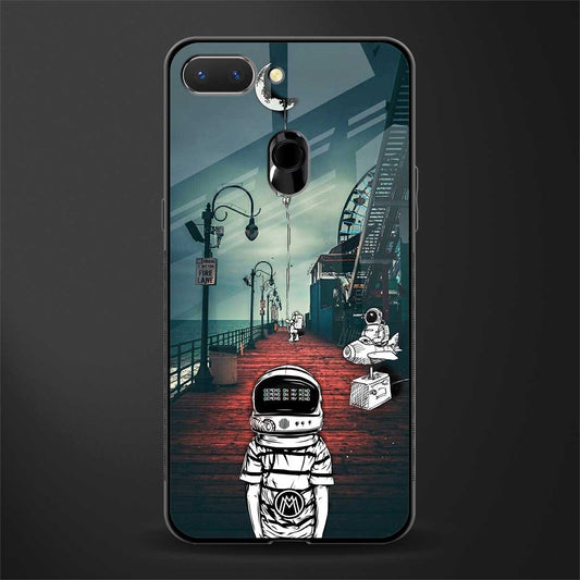 astronaut believer beach glass case for oppo a5 image