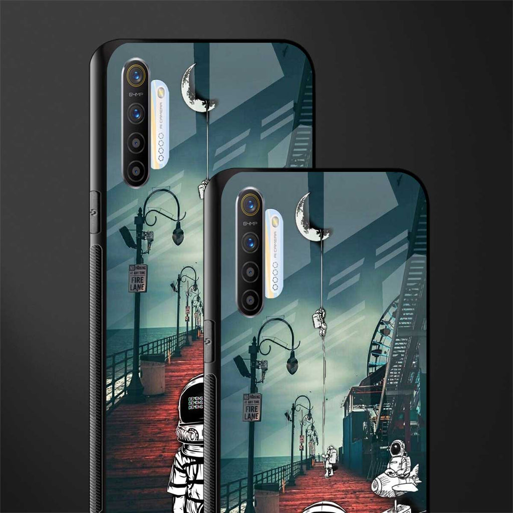astronaut believer beach glass case for realme xt image-2
