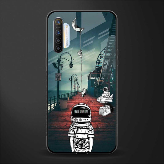 astronaut believer beach glass case for realme xt image