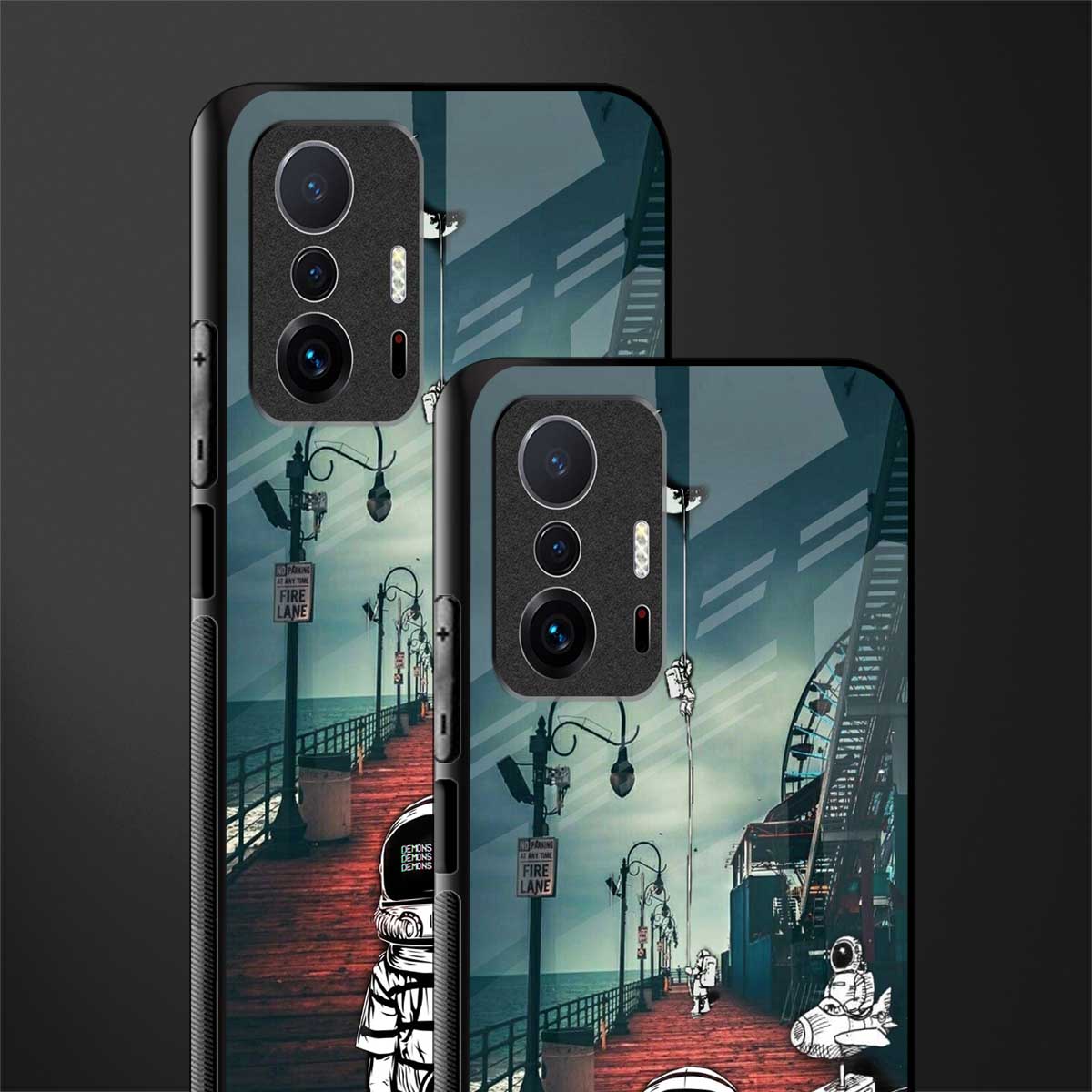 astronaut believer beach glass case for mi 11t pro 5g image-2