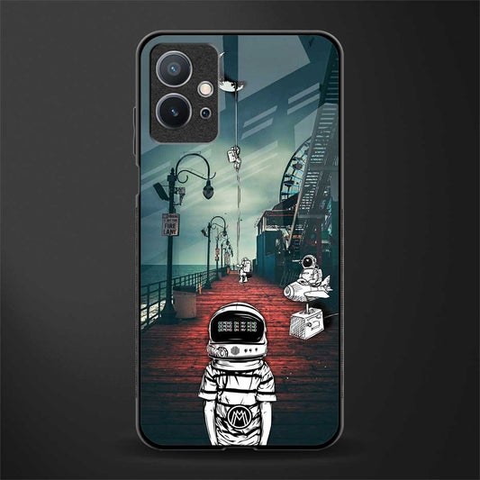 astronaut believer beach glass case for vivo y75 5g image