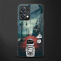 astronaut believer beach back phone cover | glass case for realme 9 pro 5g
