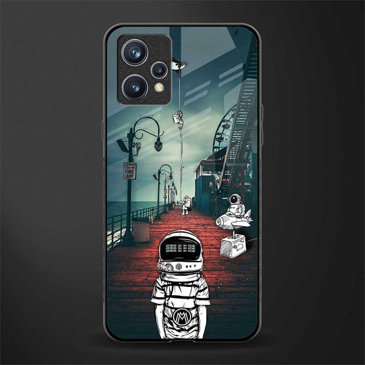 astronaut believer beach glass case for realme 9 pro plus 5g image