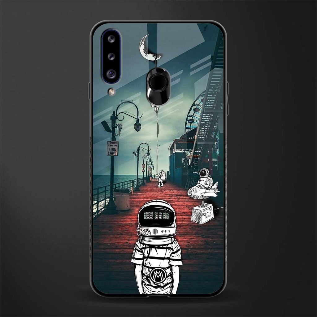 astronaut believer beach glass case for samsung galaxy a20s image