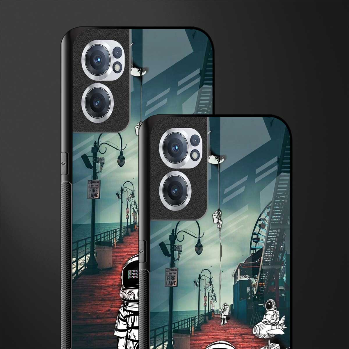 astronaut believer beach glass case for oneplus nord ce 2 5g image-2