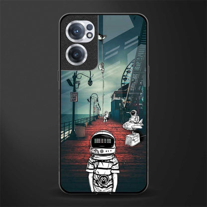 astronaut believer beach glass case for oneplus nord ce 2 5g image