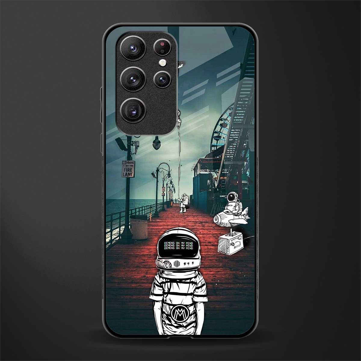 astronaut believer beach glass case for samsung galaxy s22 ultra 5g image