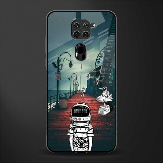 astronaut believer beach glass case for redmi note 9 image
