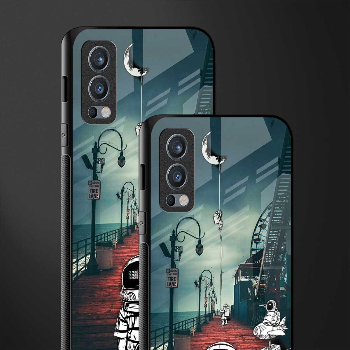 astronaut believer beach glass case for oneplus nord 2 5g image-2