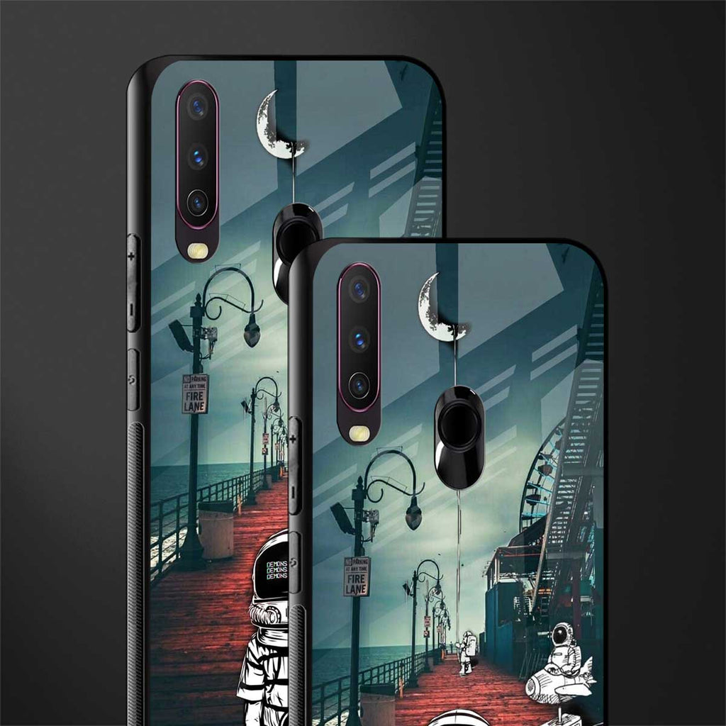 astronaut believer beach glass case for vivo y17 image-2