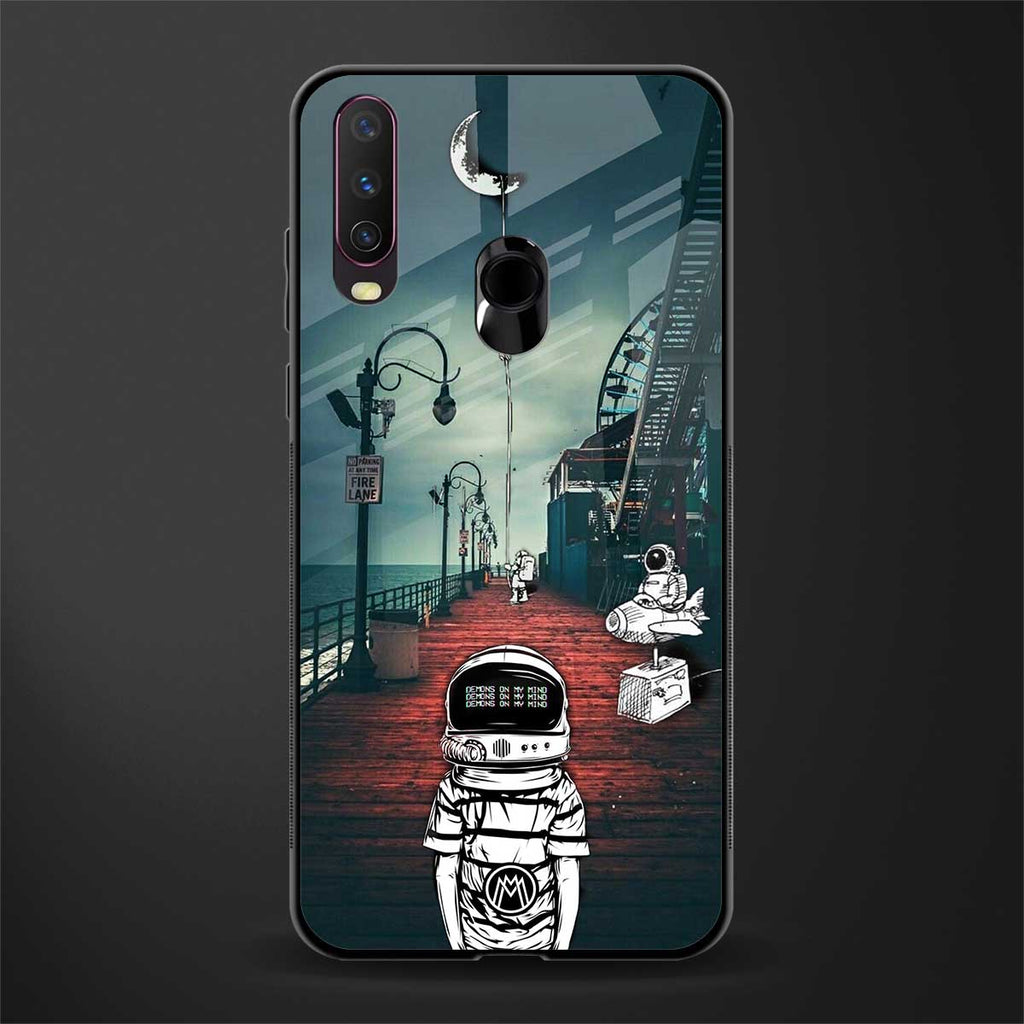 astronaut believer beach glass case for vivo y12 image