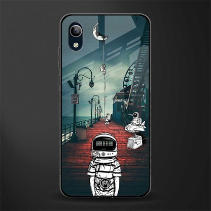 astronaut believer beach glass case for vivo y90 image