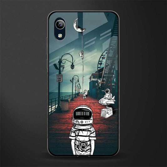 astronaut believer beach glass case for vivo y90 image