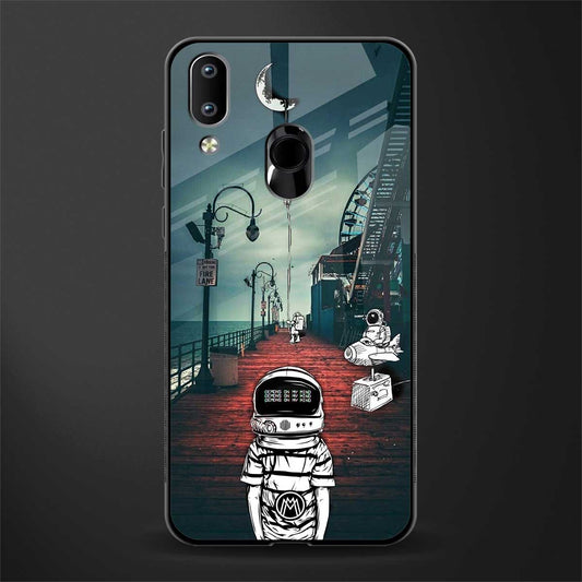 astronaut believer beach glass case for vivo y95 image