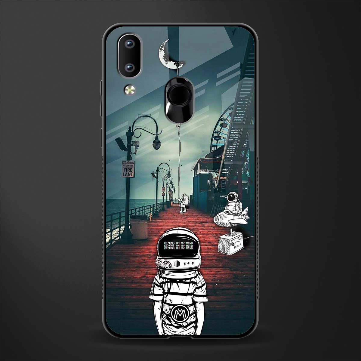 astronaut believer beach glass case for vivo y93 image