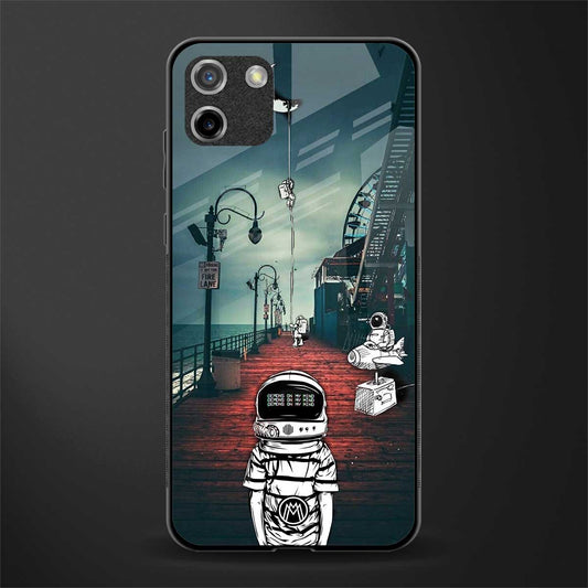 astronaut believer beach glass case for realme c11 image