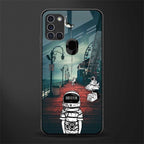 astronaut believer beach glass case for samsung galaxy a21s image
