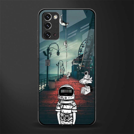 astronaut believer beach glass case for samsung galaxy note 20 image