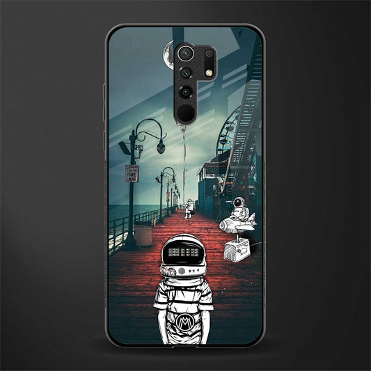 astronaut believer beach glass case for poco m2 reloaded image