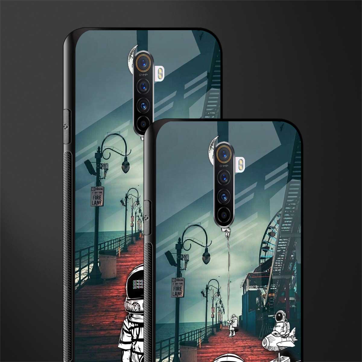 astronaut believer beach glass case for realme x2 pro image-2